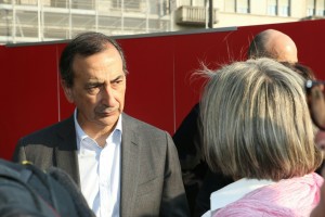 La visita del candidato sindaco del centrosinistra (Foto Omnimilano)